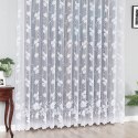 Firanka żakardowa ze wzorem po całości, wys. 250cm, kolor biały 023025/000/001/000250/1