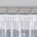 Firanka żakardowa ze wzorem po całości, wys. 250cm, kolor biały 023025/000/001/000250/1