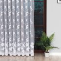 Firanka żakardowa ze wzorem po całości, wys. 250cm, kolor biały 023025/000/001/000250/1