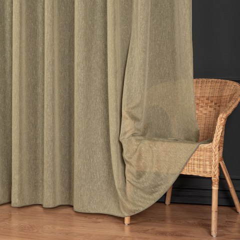 TIFFANY Firanka fantazyjna, wys. 300cm, kolor 006 szarozielony 318042/OLO/006/000300/1