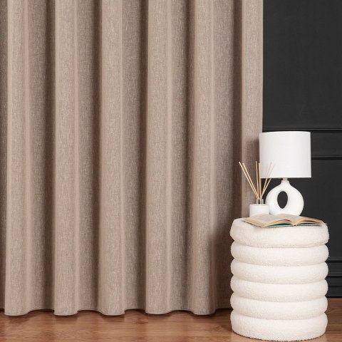 TIFFANY Firanka fantazyjna, wys. 300cm, kolor 010 szarobeżowy 318042/OLO/010/000300/1