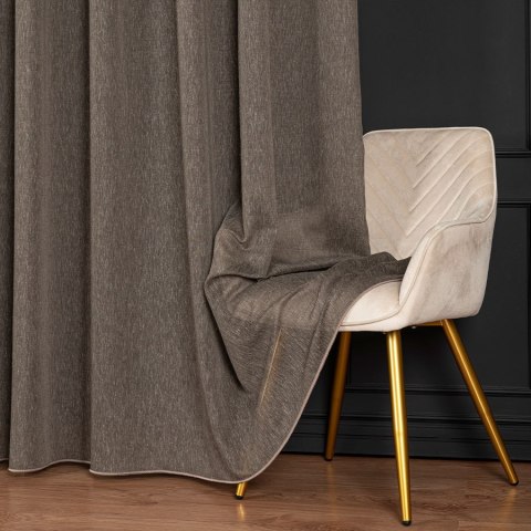 TIFFANY Firanka fantazyjna, wys. 300cm, kolor 013 brązowoszary 318042/OLO/013/000300/1