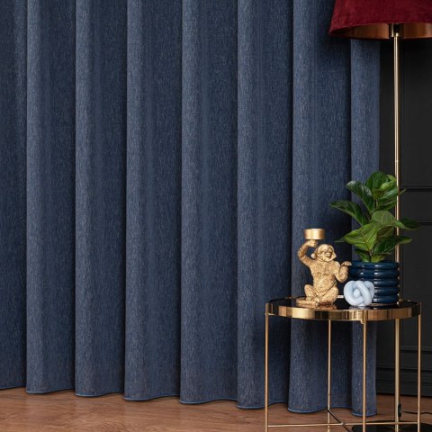 TIFFANY Firanka fantazyjna, wys. 300cm, kolor 026 granatowy 318042/OLO/026/000300/1