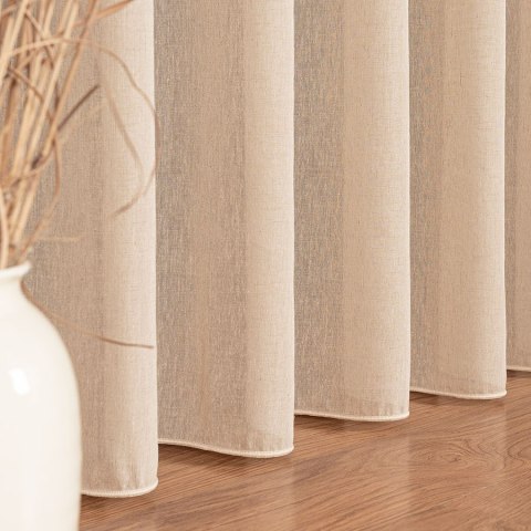 TIFFANY Firanka fantazyjna, wys. 300cm, kolor 029 ciepły beż 318042/OLO/029/000300/1