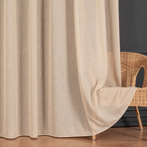 TIFFANY Firanka fantazyjna, wys. 300cm, kolor 029 ciepły beż 318042/OLO/029/000300/1