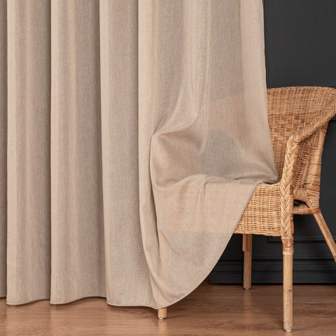 TIFFANY Firanka fantazyjna, wys. 300cm, kolor 030 chłodny beżowy 318042/OLO/030/000300/1