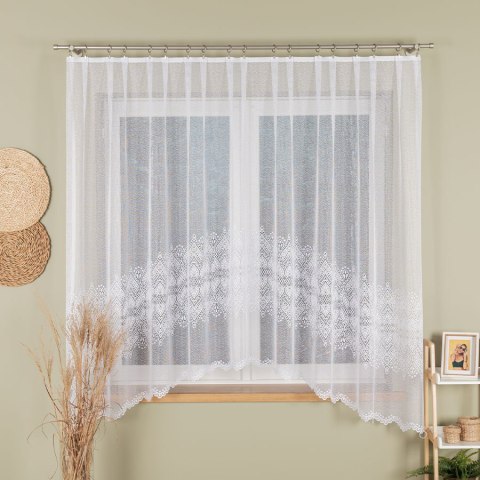 ESMERALDA Firanka żakardowa gotowa, 180x310cm, kolor biały 358691/FBL/001/310180/1