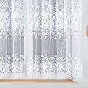 Firanka żakardowa, pasowa, wys. 160cm, kolor biały 018227/000/001/000160/1