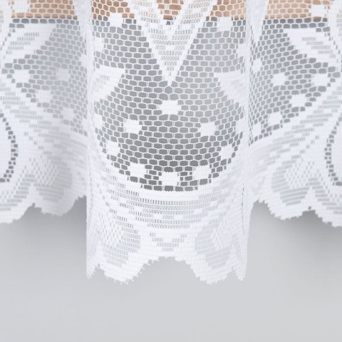 Firanka żakardowa, pasowa, wys. 170cm, kolor biały 004421/000/001/000170/1