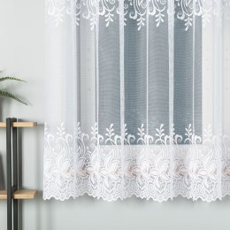 Firanka żakardowa, pasowa, wys. 180cm, kolor biały 018227/000/001/000180/1