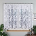 Firanka żakardowa ze wzorem po całości wys. 140cm, kolor biały 023338/000/001/000140/1