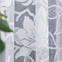 Firanka żakardowa ze wzorem po całości wys. 140cm, kolor biały 023338/000/001/000140/1
