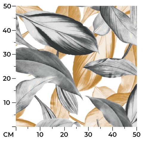 LINO Tkanina na zasłony wzrór Peruga, wys. 190cm, kolor musztardowy D00008/LIN/001/000190/1