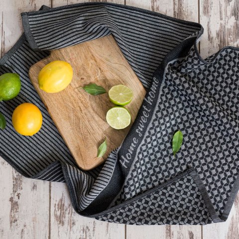 SWEET HOME Ścierka kuchenna, 50x70cm, kolor czarny 007 S00016/SCI/007/050070/1