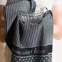 SWEET HOME Ścierka kuchenna, 50x70cm, kolor czarny 007 S00016/SCI/007/050070/1
