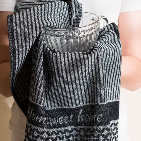 SWEET HOME Ścierka kuchenna, 50x70cm, kolor czarny 007 S00016/SCI/007/050070/1