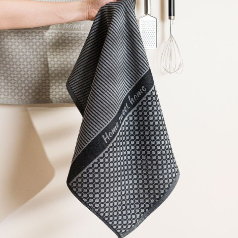 SWEET HOME Ścierka kuchenna, 50x70cm, kolor czarny 007 S00016/SCI/007/050070/1