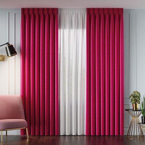 VELVET Tkanina na zasłony, wys. 300cm, kolor 040 malinowy VELVET/TZP/040/000300/1