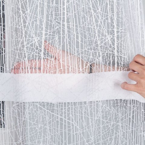 WIKTORIA Firanka żakardowa gotowa na prosto, 160x310cm, kolor biały 018352/FBP/001/310160/1