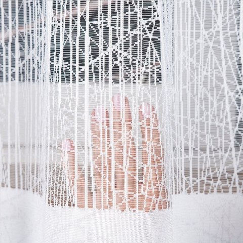 WIKTORIA Firanka żakardowa gotowa na prosto, 160x310cm, kolor biały 018352/FBP/001/310160/1