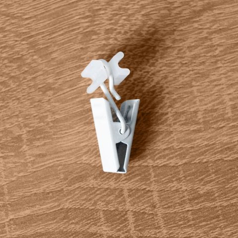 Żabka metalowa ze ślizgiem, kolor biały 010 ZABKAM/0WS/010/000000/1