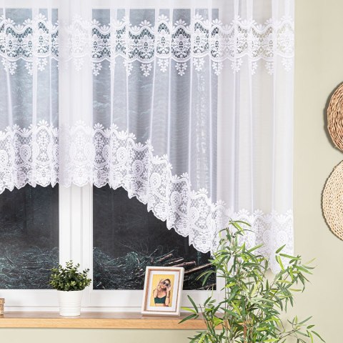 DARIA Firanka żakardowa gotowa, 140x400cm, kolor biały 018982/FBL/001/400140/1