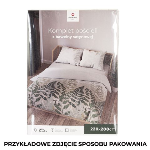 FERNA Komplet pościeli z bawełny satynowej 160x200cm 100092/SAT/000/160200/1