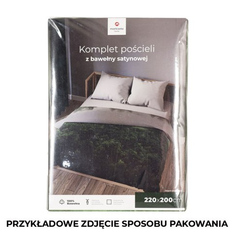 FOREST Komplet pościeli z bawełny satynowej 220x200cm 100089/SAT/000/220200/1