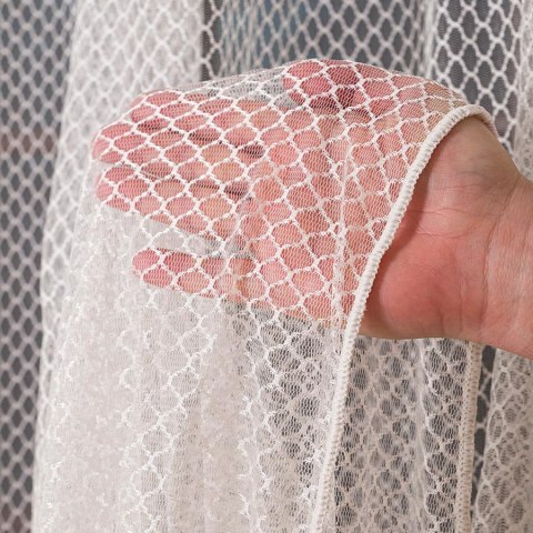 Firanka fantazyjna z ołowianką, wys. 300cm, kolor 002 off white 475033/OLO/002/000300/1