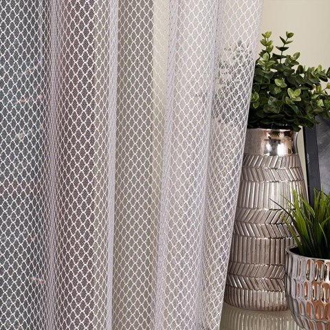 Firanka fantazyjna z ołowianką, wys. 300cm, kolor 003 srebrny 475033/OLO/003/000300/1