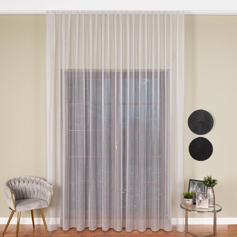 Firanka fantazyjna z ołowianką, wys. 300cm, kolor 003 srebrny 475033/OLO/003/000300/1