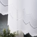 GENOWEFA Firanka żakardowa gotowa, szerokość 400 x wysokość 100cm, kolor biały 023419/FBL/001/400100/1
