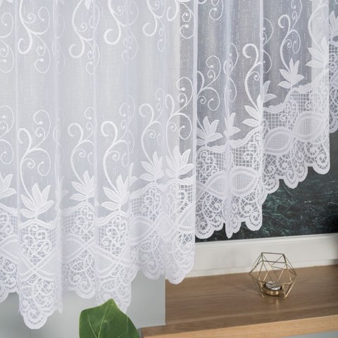 JOWITA Firanka żakardowa gotowa, pasowa, 150x500cm, kolor biały 018960/FBL/001/500150/1