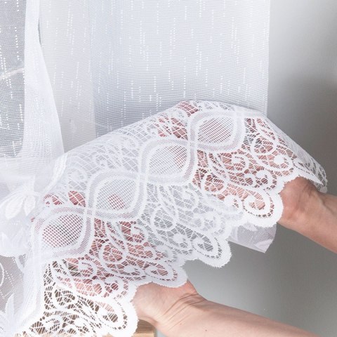 JOWITA Firanka żakardowa gotowa, pasowa, 150x500cm, kolor biały 018960/FBL/001/500150/1