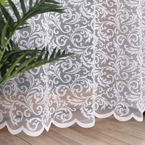 KATARZYNA Firanka żakardowa gotowa, 230x140cm, kolor biały 022701/FBP/001/140230/1