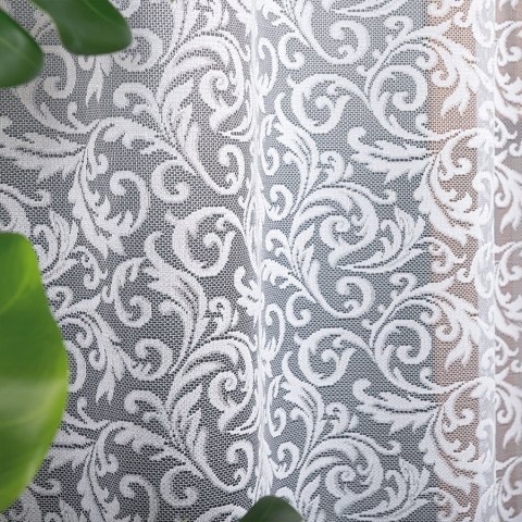 KATARZYNA Firanka żakardowa gotowa, 240x140cm, kolor biały 022701/FBP/001/140240/1