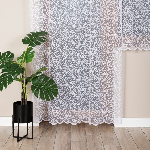 KATARZYNA Firanka żakardowa gotowa, 250x140cm, kolor biały 022701/FBP/001/140250/1