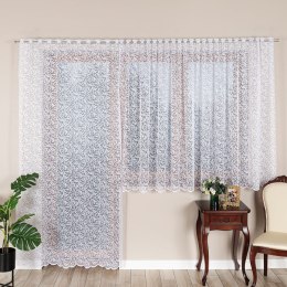 KATARZYNA Firanka żakardowa gotowa, 250x140cm, kolor biały 022701/FBP/001/140250/1
