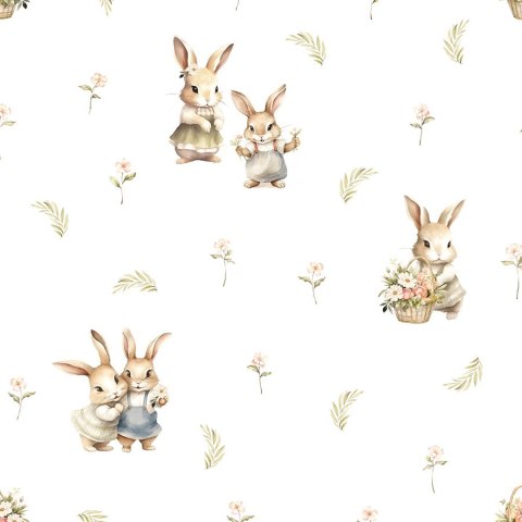 KRÓLICZKI Tkanina dekoracyjna typu MILAS, szer. 165cm, kolor pastelowy oliwkowy D00204/MIL/001/165000/1