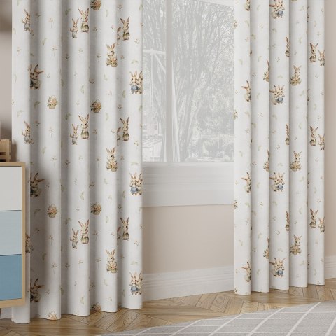 KRÓLICZKI Tkanina dekoracyjna typu MILAS, szer. 165cm, kolor pastelowy oliwkowy D00204/MIL/001/165000/1