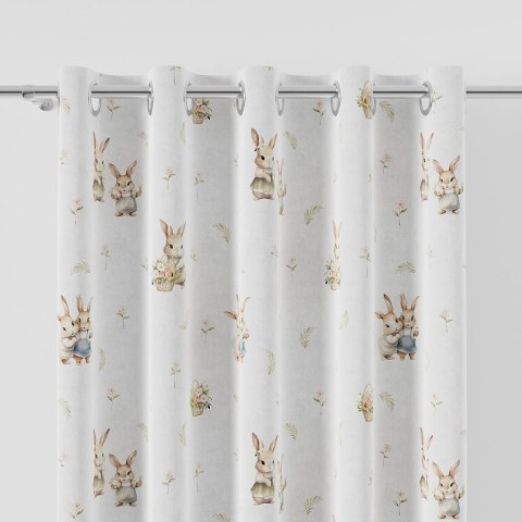 KRÓLICZKI Tkanina dekoracyjna typu MILAS, szer. 165cm, kolor pastelowy oliwkowy D00204/MIL/001/165000/1