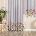 KWIATOWA ŁĄKA Firanka żakardowa z oczkami tkanymi, 220x300cm, kolor biały P00308/FBP/001/300220/1