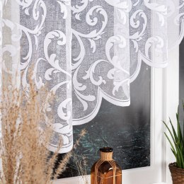 LEOKADIA Firanka żakardowa gotowa, 135x350cm, kolor biały 023034/FBL/001/350135/1