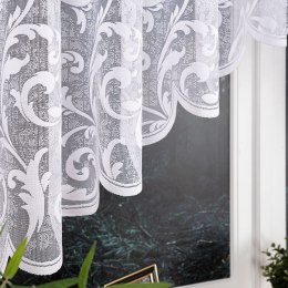 LEOKADIA Firanka żakardowa gotowa, 135x450cm, kolor biały 023034/FBL/001/450135/1