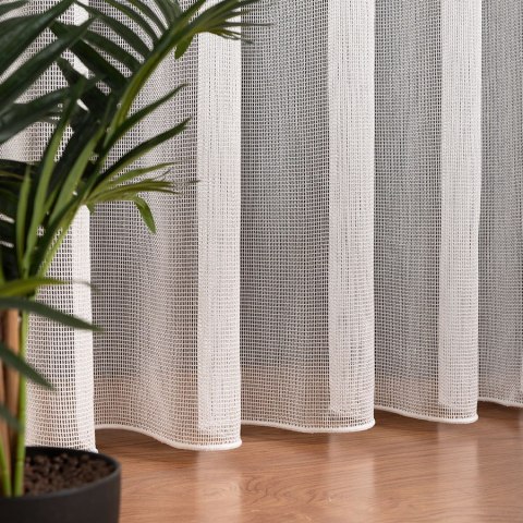 MALIA Firana fantazyjna z ołowianką, wys. 300cm, kolor 002 biały 578039/OLO/002/000300/1