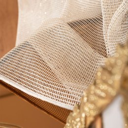 MALIA Firana fantazyjna z ołowianką, wys. 300cm, kolor 004 kremowy 578039/OLO/004/000300/1