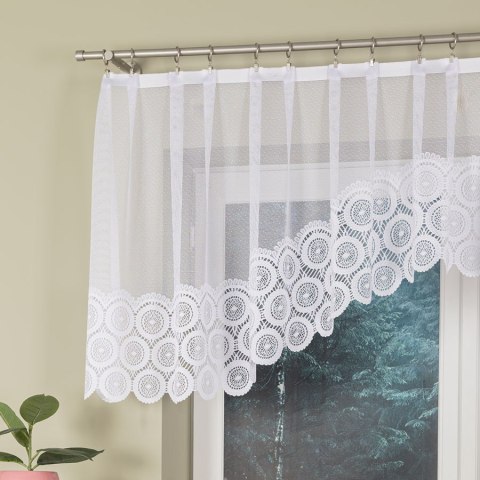 MALWINA Firanka żakardowa gotowa, 80x310cm, kolor biały 018535/FBL/001/310080/1