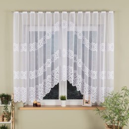 MALWINA Firanka z oczkami tkanymi, 160x410cm, kolor biały 018535/FBL/001/410160/1