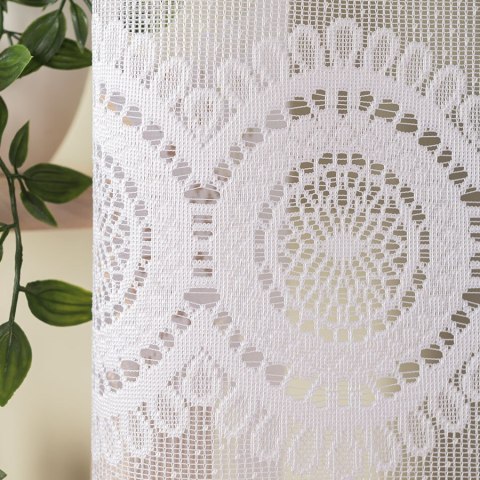 MALWINA Firanka z oczkami tkanymi, 160x410cm, kolor biały 018535/FBL/001/410160/1