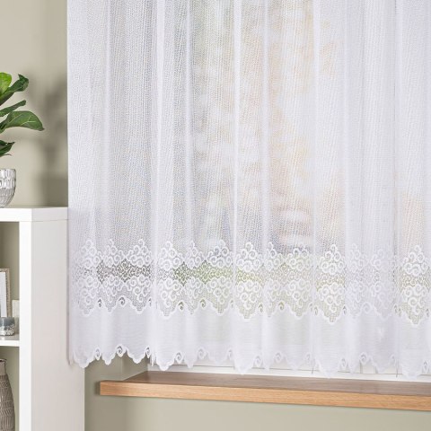 MODESTA Firanka żakardowa gotowa, 160x300cm, kolor biały 017173/FBP/001/300160/1